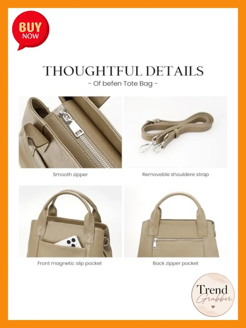 Genuine Leather Satchel Tote Crossbody Bag Handbag Women Zipper Purse